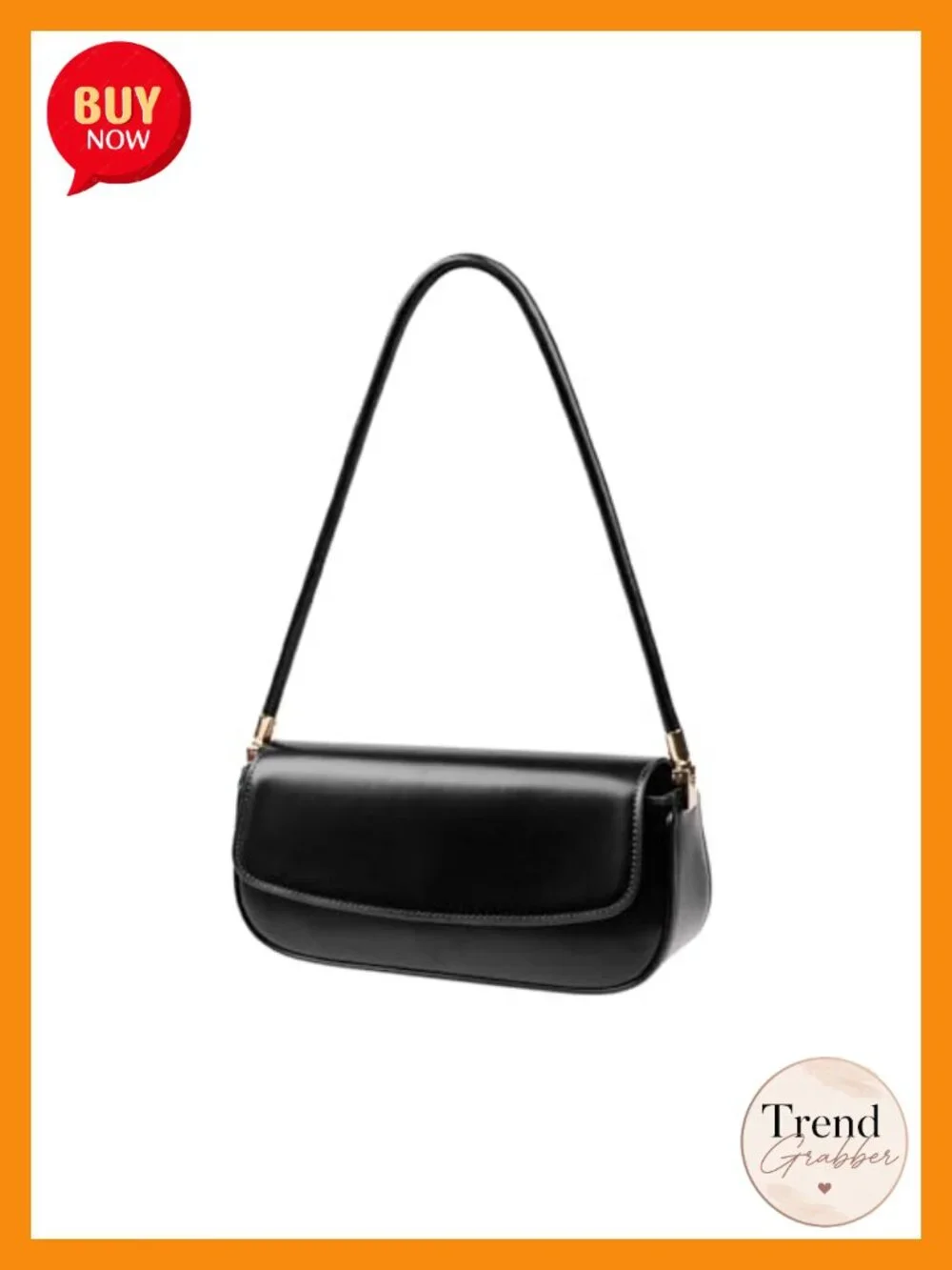 Genuine Leather Mini Shoulder Bag, Magnetic Closure, Water Resistant,